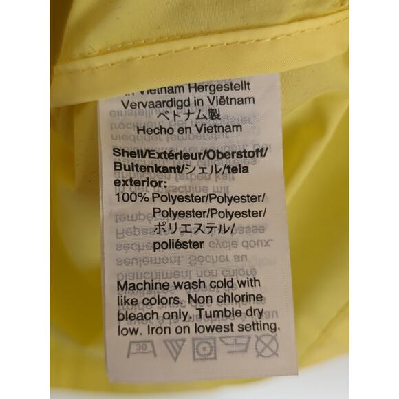 J Crew Mercantile Jacket Hooded Raincoat Preppy Outdoor Zip Up Yellow Size M - Picture 12 of 15